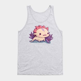 Beautiful Pink Axolotl Tank Top